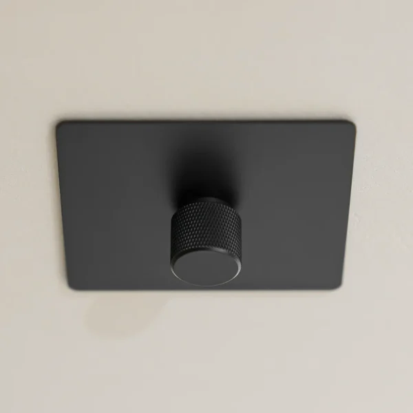 black steel dimmer switch for led light