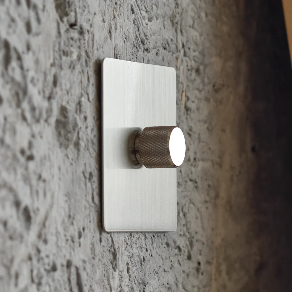 steel 1 gang dimmer switch, 250W
