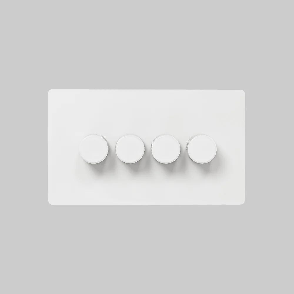 4 gang white dimmer switch 250w