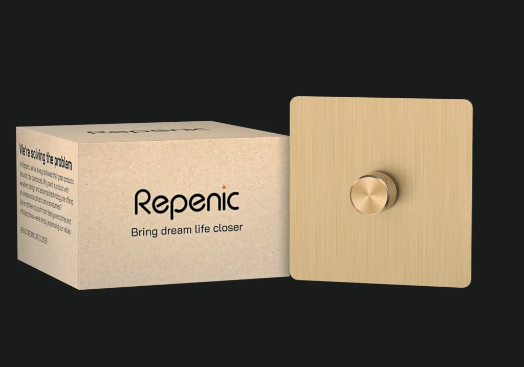 multiway dimmer switch with brass panel