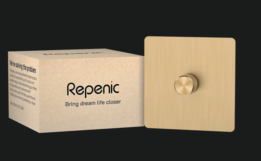 zigbee dimmer switch brass panel