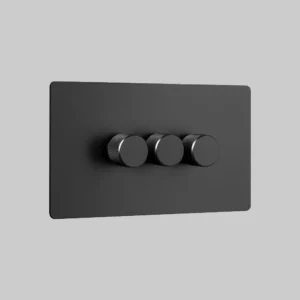 3 gang black zigbee dimmer switch