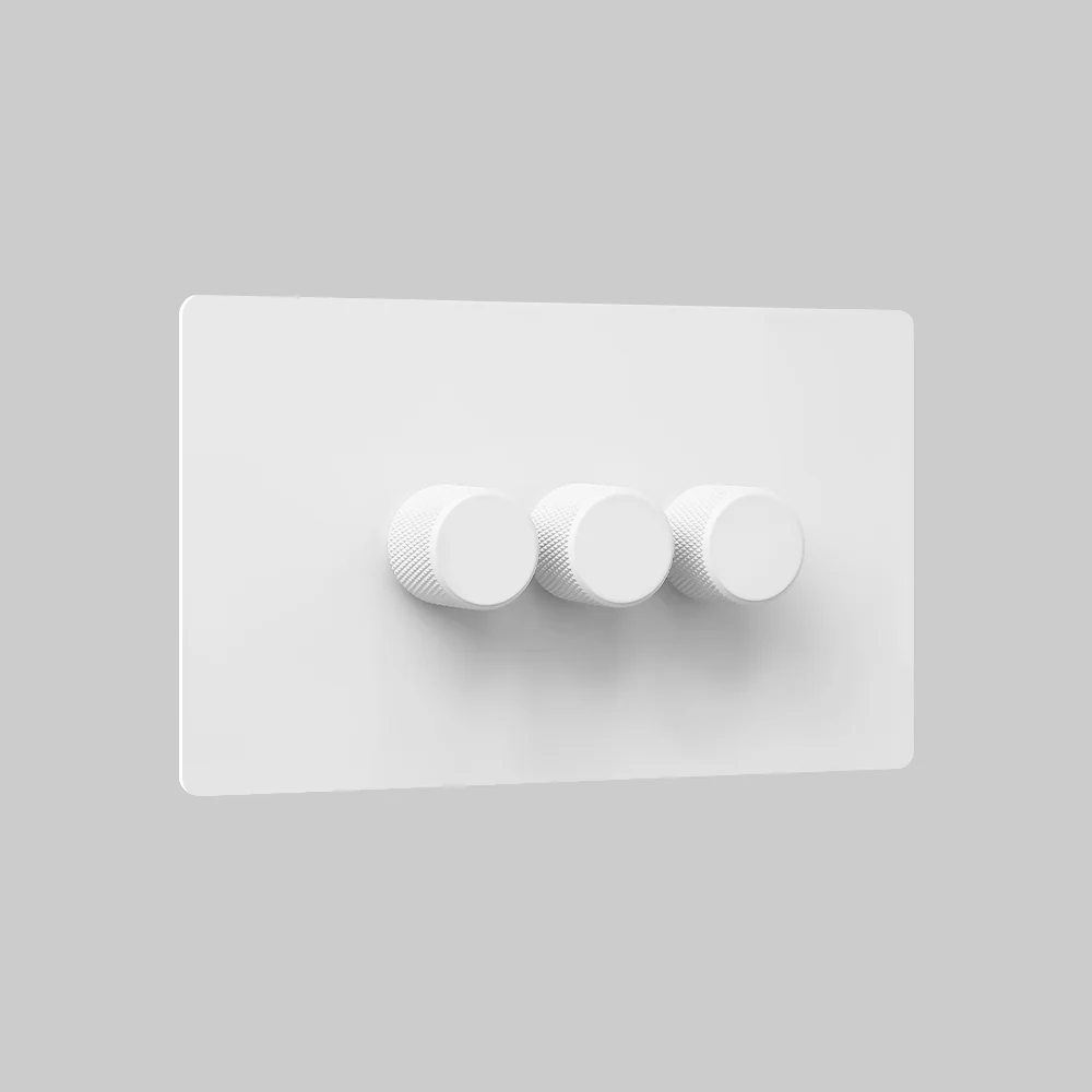 3 gang white dimmer switch