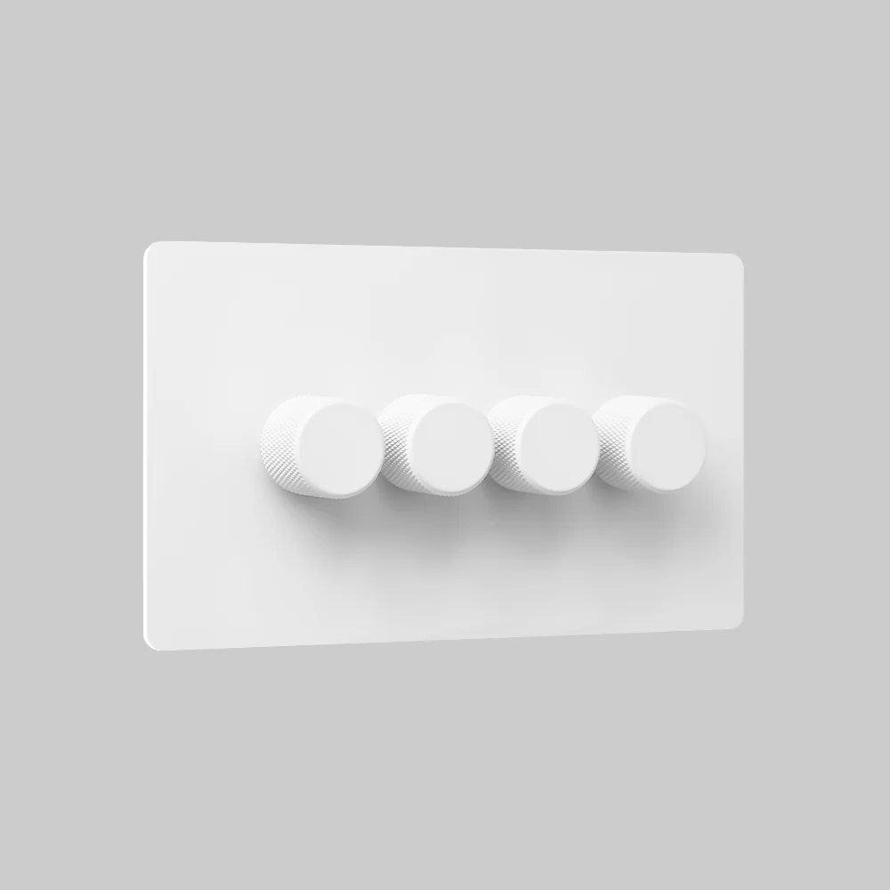 4 gang white dimmer switch
