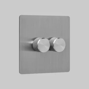 2 gang steel zigbee dimmer switch 250w