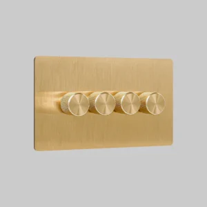 4 gang brass zigbee dimmer switch 250w