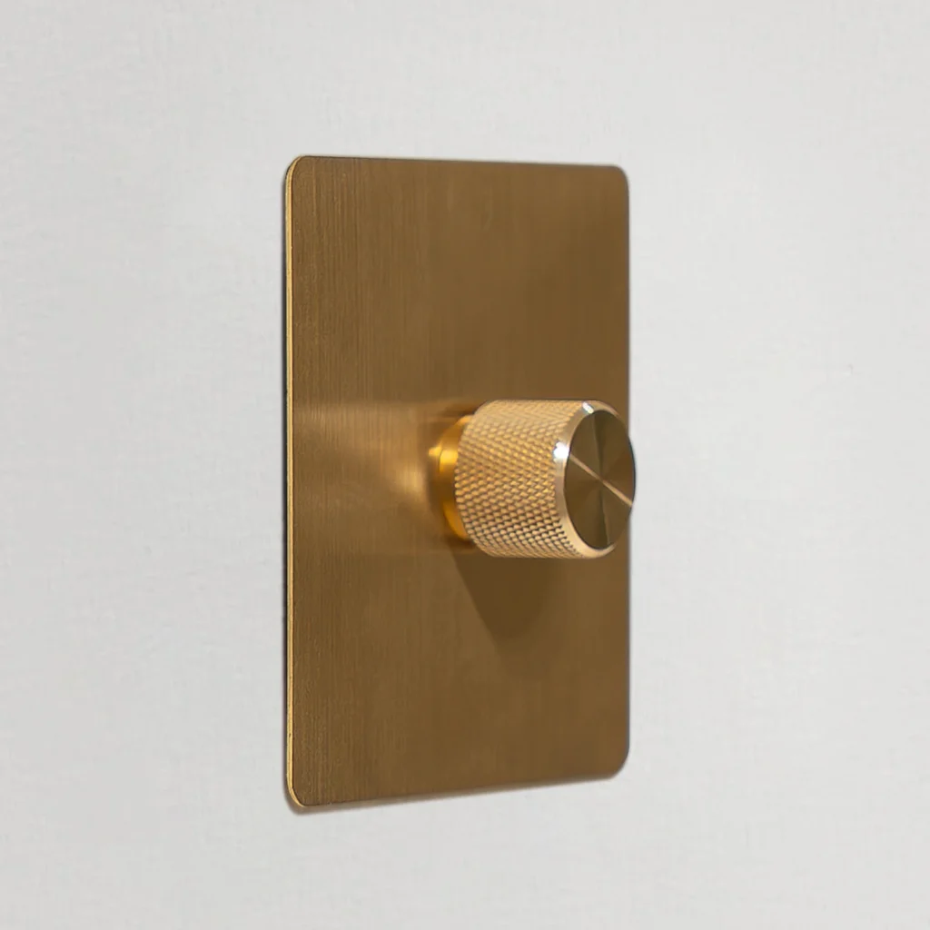 brushed brass dimmer switch