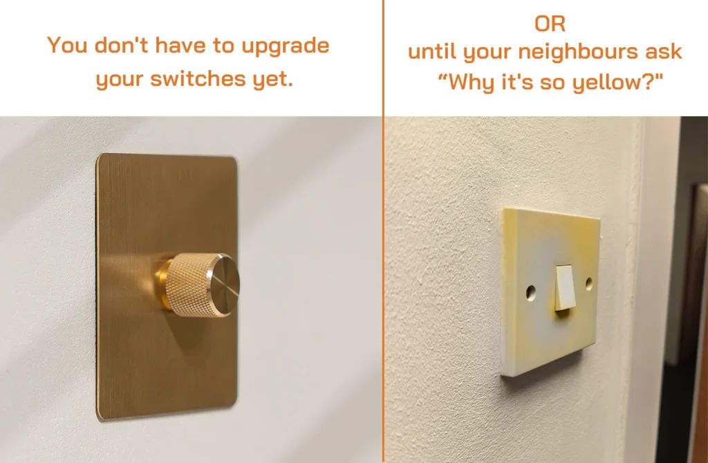 What should I do if the switch turns yellow?